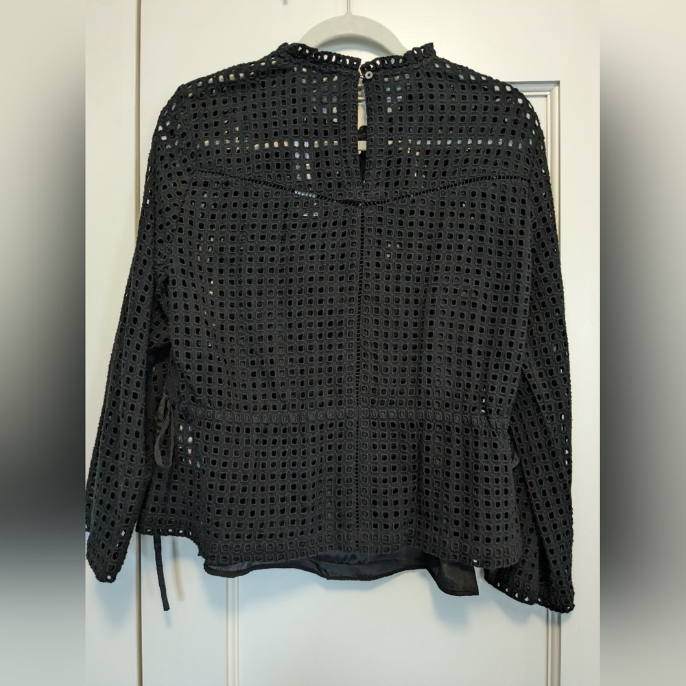 NWT J. Crew Embroidered black shirt Sz 8 - Picture 14 of 15